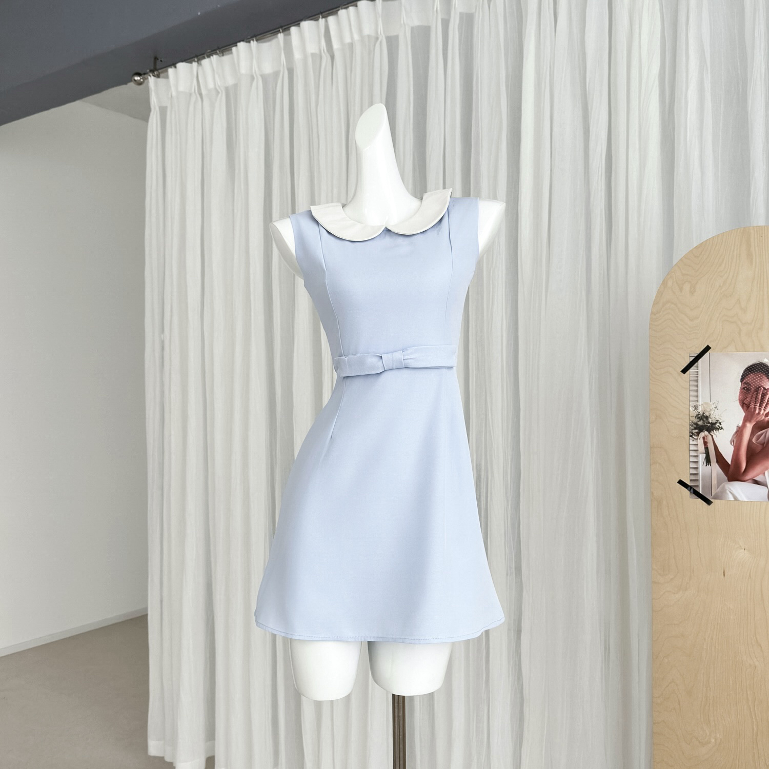 jmshop-miss-windsor-tr-twill-doll-collar-dress-women-slim-fit-sleeveless-vest-dress_1