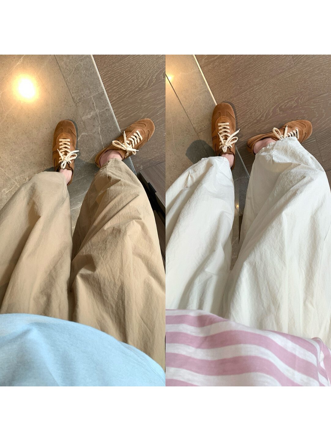 Summer High Waist Thin Balloon Pants Cropped Curved Leg Women's Casual Pants
