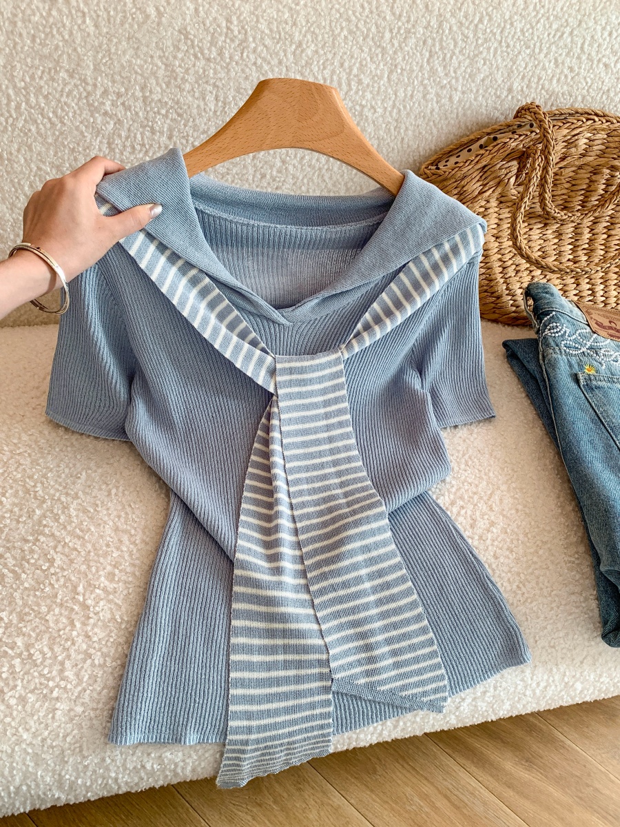 womens-japanese-preppy-sailor-collar-striped-knit-top-with-shawl-short-sleeve-summer_1