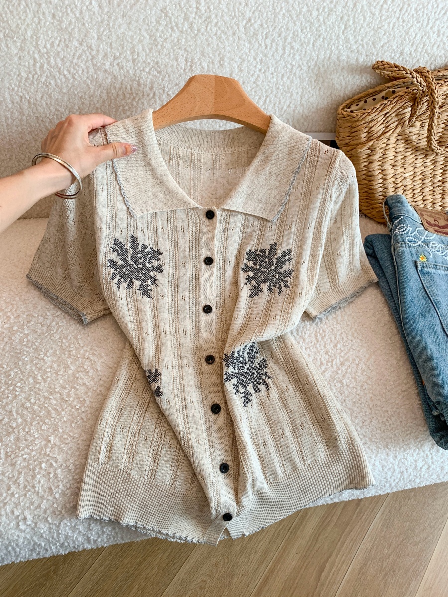 womens-retro-polo-collar-hollow-embroidered-flower-knit-cardigan-short-sleeve-summer-top_1