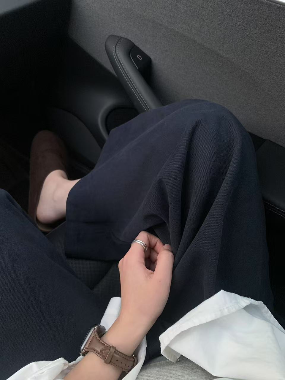 Women's Wide-Leg Straight Casual Pants - Cotton Woven Summer 2025 - Image 3